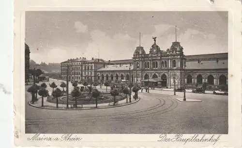 [Ansichtskarte] 6500 MAINZ, Hauptbahnhof. 