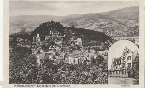 [Ansichtskarte] 6145 LINDENFELS, Kurhaus, Gesamtansicht, 1932. 