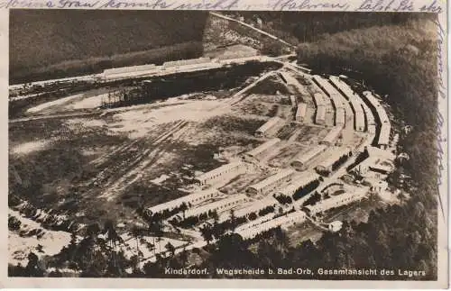 [Ansichtskarte] 6482 BAD ORB, Wegscheide, Luftaufnahme 1933. 