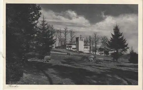 [Ansichtskarte] 6482 BAD ORB, Wegscheide, Kirche 1933. 
