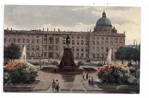 1000 BERLIN, Schloss, Künstler-Karte, TUCK - Oilette