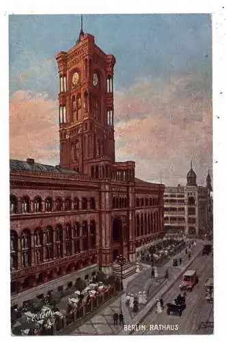 1000 BERLIN, Rathaus, Künstler-Karte, TUCK - Oilette