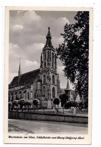 [Ansichtskarte] 6554 MEISENHEIM / Glan, Schloßkirche und Herzog Wolfgang Haus, 195.. 