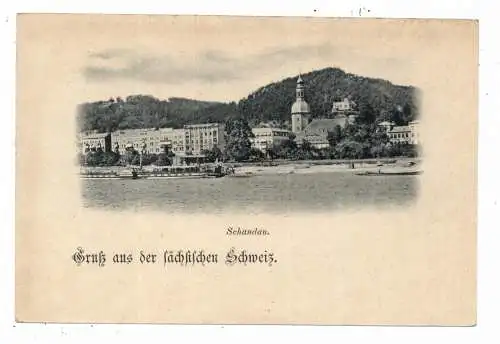 [Ansichtskarte] BINNENSCHIFFE - ELBE, "PILLNITZ" vor Schandau, ca. 1900. 