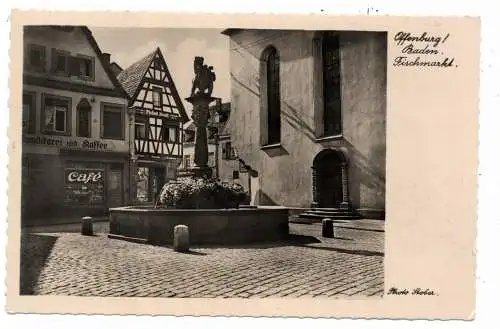 7600 OFFENBURG, Fischmarkt, Kaffee / Konditorei, Verlag Stober