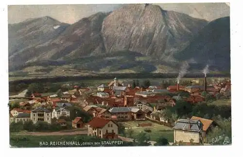 [Ansichtskarte] 8230 BAD REICHENHALL gegen den Stauffen, Künstler-Karte Schultze, TUCK - Oilette. 
