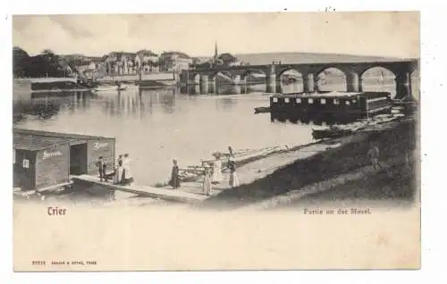 5500 TRIER, Badeanstalten an der Mosel, Schaar & Dathe, ca. 1905