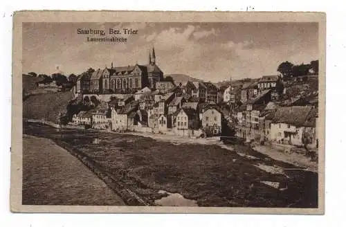 5510 SAARBURG, Laurentiuskirche und Umgebung, 1921