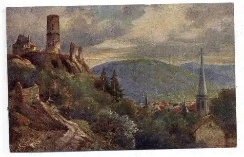 [Ansichtskarte] 5300 BONN - BAD GODESBERG, Godesburg und Umgebung, Künstler - Karte. 