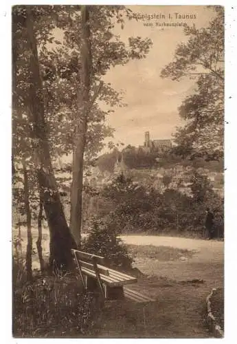 [Ansichtskarte] 6240 KÖNIGSTEIN, Blick vom Kurhausplatz, 1911. 