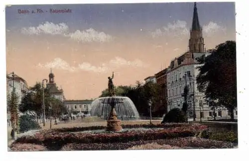 [Ansichtskarte] 5300 BONN, Brunnen am Kaiserplatz, Verlag Stengel. 