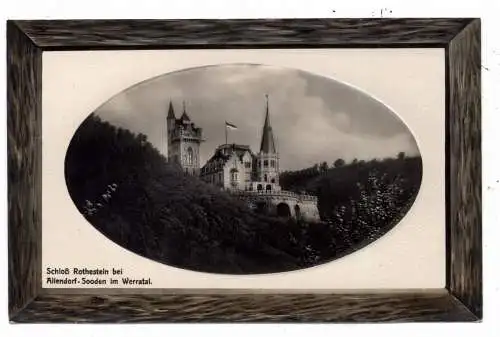 3437 BAD SOODEN - ALLENDORF (Werra), Schloß Rothestein im Passepartoutrahmen, Verlag Tellgmann