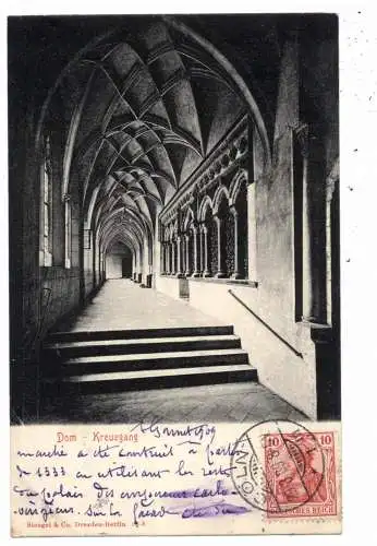[Ansichtskarte] 5100 AACHEN, Kreuzgang im Dom, 1909, Verlag Stengel. 