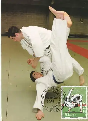SPORT - JUDO, Maximum - Karte Luxemburg 2005