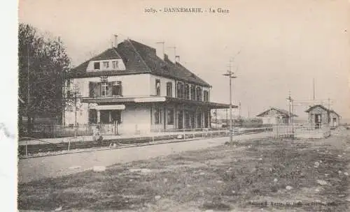 F 68210 DAMMERKIRCH / DANNEMARIE, Bahnhof / La Gare / Station
