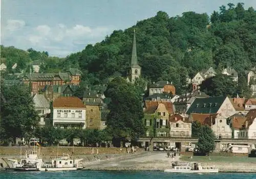 [Ansichtskarte] 5460 LINZ, Fähre - Fähranleger, Hotel Kölner Hof. 