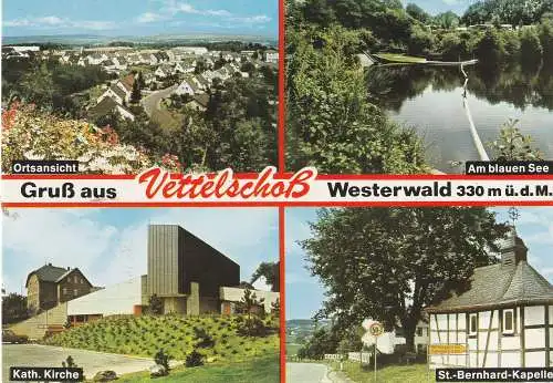 [Ansichtskarte] 5460 LINZ - VETTELSCHOSS, 4 Ansichten. 