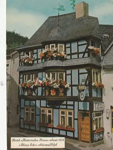 5488 ADENAU, Hotel "Historisches Haus" (Blaue Ecke)