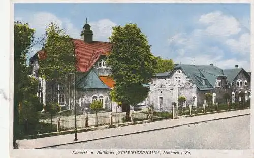0-9102 LIMBACH - OBERFROHNA, Konzert- und Ballhaus SCHWEIZERHAUS, Verlag Ackermann