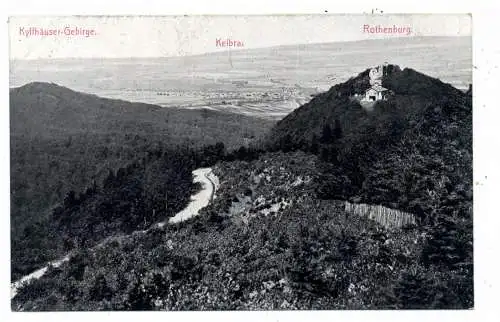[Ansichtskarte] 0-4712 KELBRA, Kyffhäusergebirge - Rothenburg. 