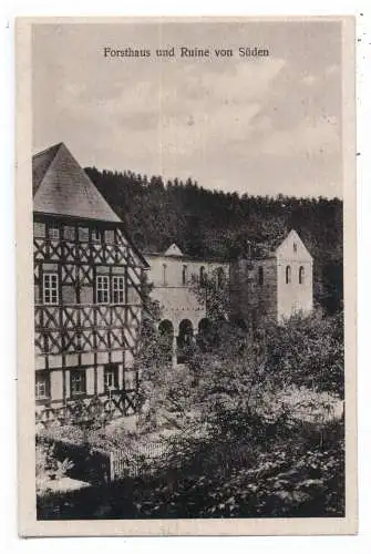 [Ansichtskarte] 0-6821 PAULINZELLA, Gasthaus Menger, Forsthaus und Ruine. 