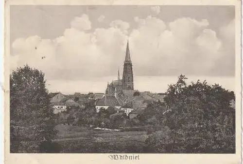 [Ansichtskarte] 4056 SCHWALMTAL - WALDNIEL, Kirche und Umgebung, 1951. 