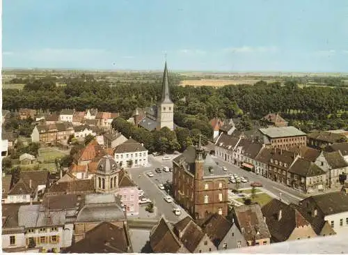 [Ansichtskarte] 4134 RHEINBERG, Marktplatz, Rathaus und St. Peter. 