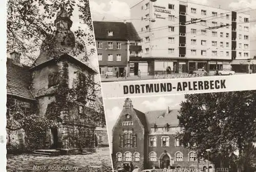[Ansichtskarte] 4600 DORTMUND - APLERBECK, Haus Rodenberg, Marsbruchstrasse, Rathaus, 1966. 