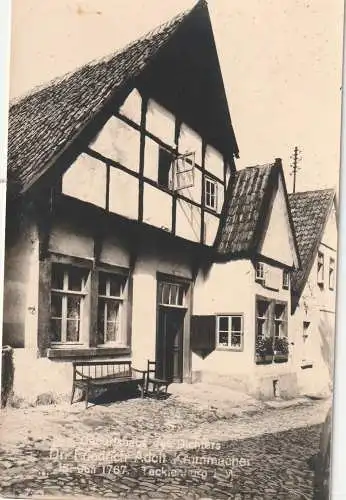 [Ansichtskarte] 4542 TECKLENBURG, Geburtshaus Adolf Krummacher. 
