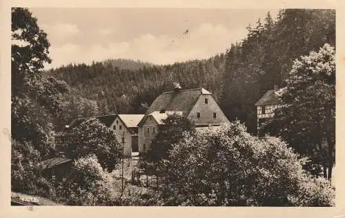 0-6710 NEUSTADT / Orla - POSEN, Gaststätte & Pension Posenmühle, Landpoststempel & Bahnpost, 1953
