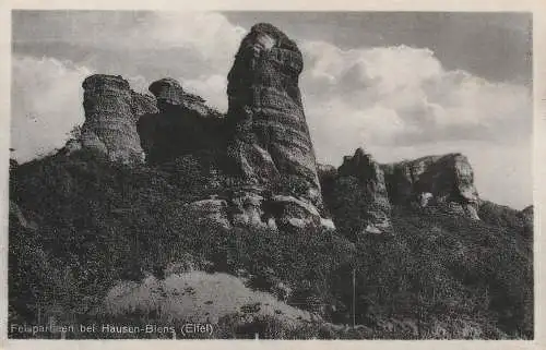 [Ansichtskarte] 5169 HEIMBACH - HAUSEN - BLENS, Felspartie 1934. 