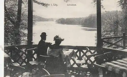 [Ansichtskarte] 2410 MÖLLN, Hotel Waldhalle am Schmalsee, 1922. 