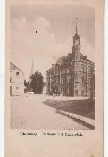 [Ansichtskarte] 4134 RHEINBERG, Marktplatz mit Rathaus, 1921. 