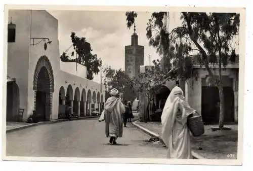 MAROC - CASABLANCA, Casbah, Schiffspost MONTE ROSA, Brfm. fehlt, 1935