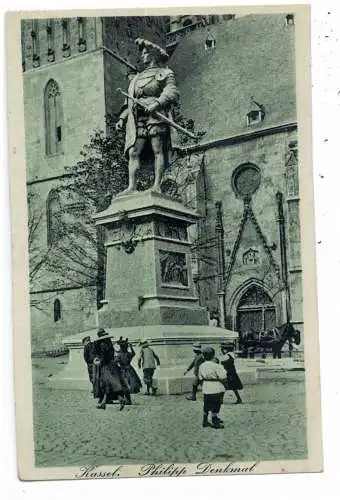 [Ansichtskarte] 3500 KASSEL, Philipp Denkmal, Verlag Glückstadt & Müden. 