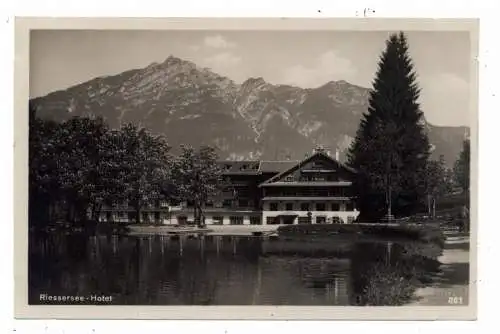 [Ansichtskarte] 8100 GARMISCH  PARTENKIRCHEN, Riessersee - Hotel. 