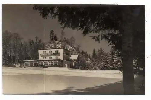 [Ansichtskarte] 8242 BISCHOFSWIESEN - HALLTHURM, Gasthaus Hallthurm im Schnee, Photo-AK Tausch. 