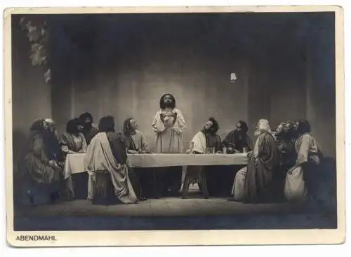 8103 OBERAMMERGAU, Passionsspiele 1934, "Abendmahl"