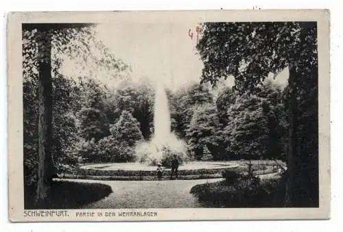 8720 SCHWEINFURT, Partie in den Wehranlagen