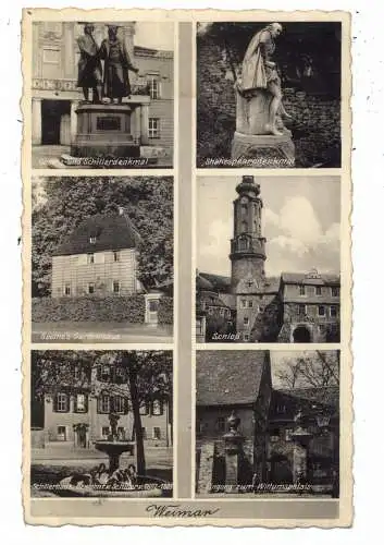 [Ansichtskarte] 0-5300 WEIMAR, 6 Ansichten 1933. 