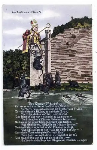 TIERE - MÄUSE / Mice / Souris / Muizen / Topi / Ratones, Ratten / Rats - Geschichte Binger Mäuseturm, 1928