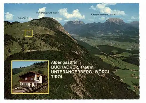 [Ansichtskarte] A 6320 ANGERBERG - UNTERANGERBERG, Alpengasthof Buchacker. 