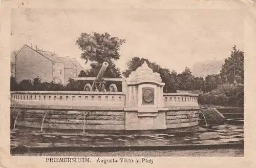 [Ansichtskarte] 4100 DUISBURG - FRIEMERSHEIM, Augusta Viktoria Platz, 1921. 