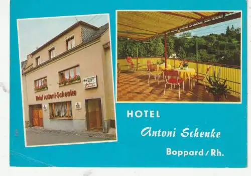 [Ansichtskarte] 5407 BOPPARD, Hotel "Antoni Schenke". 
