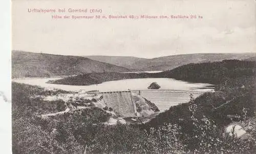 [Ansichtskarte] 5372 GEMÜND, Urfttalsperre, Verlag Lenz. 