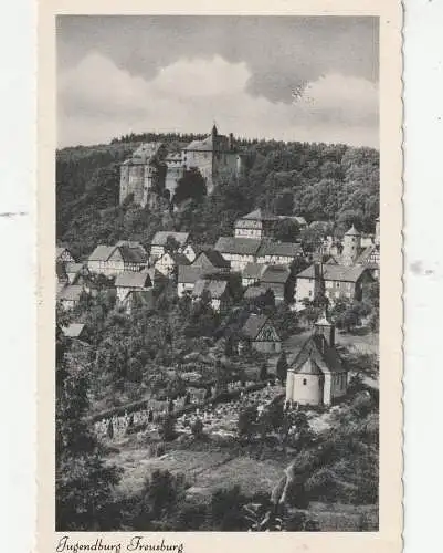 [Ansichtskarte] 5242 KIRCHEN - FREUSBURG, Blick über den Friedhof auf den Ort, 196... 