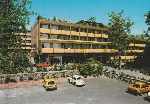 [Ansichtskarte] 4772 BAD SASSENDORF, Sanatorium am Malerwinkel, VW - GOLF, VW - Käfer. 