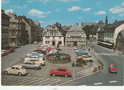 5790 BRILON, Marktplatz, VW - Käfer, BMW, GLAS 1304....