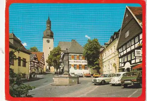 [Ansichtskarte] 5760 ARNSBERG, Alter Markt, RENAULT, VW - Käfer, MERCEDES - BENZ... 