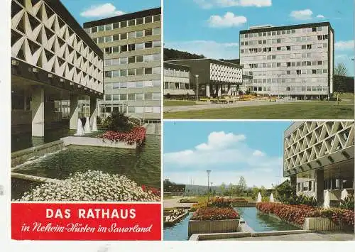 [Ansichtskarte] 5760 ARNSBERG - NEHEIM - HÜSTEN, Rathaus. 
